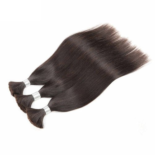 1b# natural black hair bulks (grade 10a)*