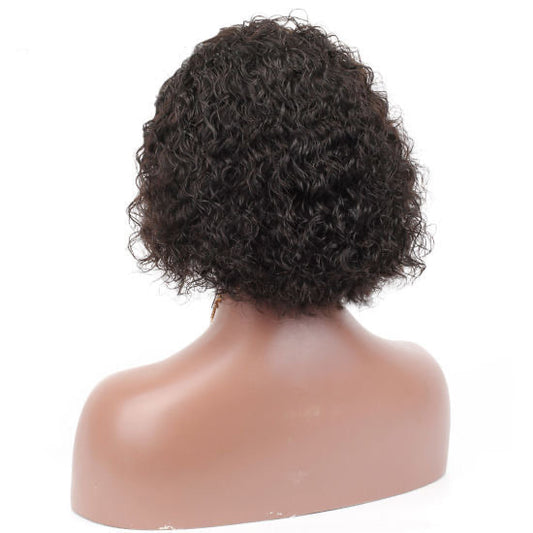 1b# natural black pixie closure wigs (grade 10a)*
